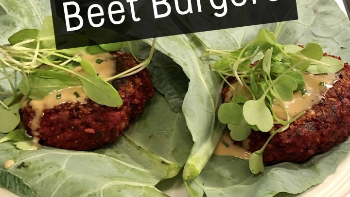 Pinto Bean Beet Burgers